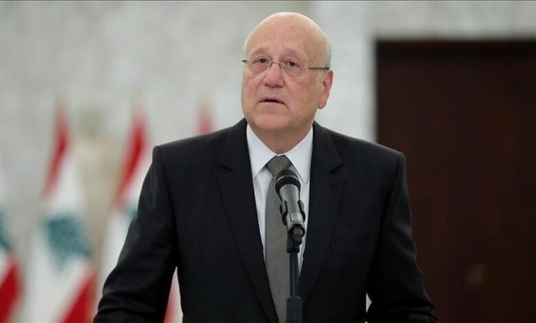 ميقاتي يعلن عن موعد تولي رئيس لبنان منصبه