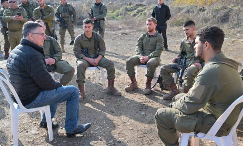 ساعر من الحدود السورية: نشاط قواتنا في المنطقة ضروري لحماية مستوطناتنا