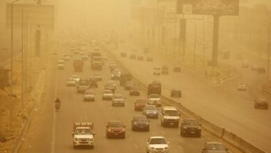 موعد بداية العاصفة الترابية